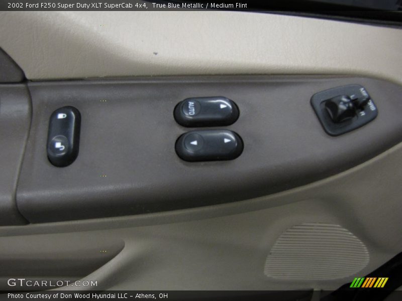 True Blue Metallic / Medium Flint 2002 Ford F250 Super Duty XLT SuperCab 4x4
