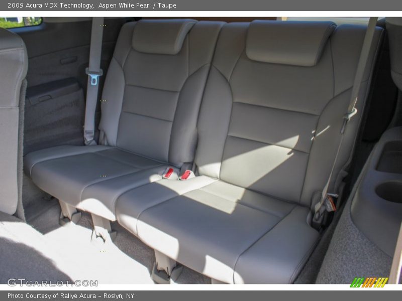 Aspen White Pearl / Taupe 2009 Acura MDX Technology