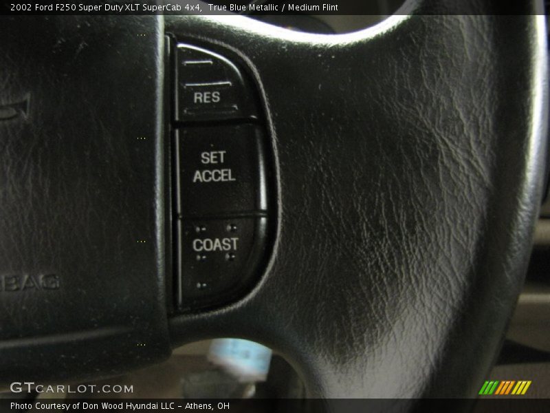 True Blue Metallic / Medium Flint 2002 Ford F250 Super Duty XLT SuperCab 4x4
