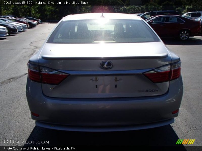 Silver Lining Metallic / Black 2013 Lexus ES 300h Hybrid