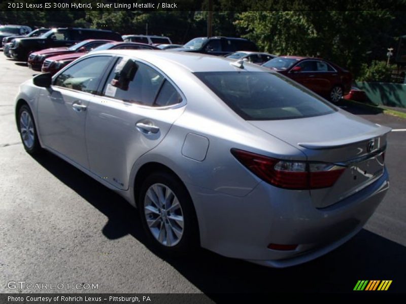 Silver Lining Metallic / Black 2013 Lexus ES 300h Hybrid