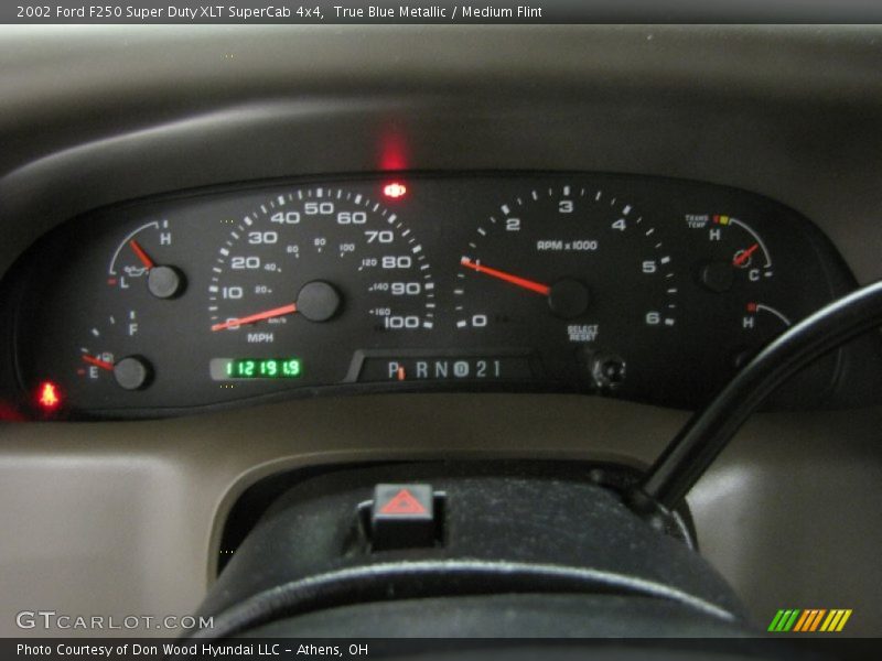 True Blue Metallic / Medium Flint 2002 Ford F250 Super Duty XLT SuperCab 4x4
