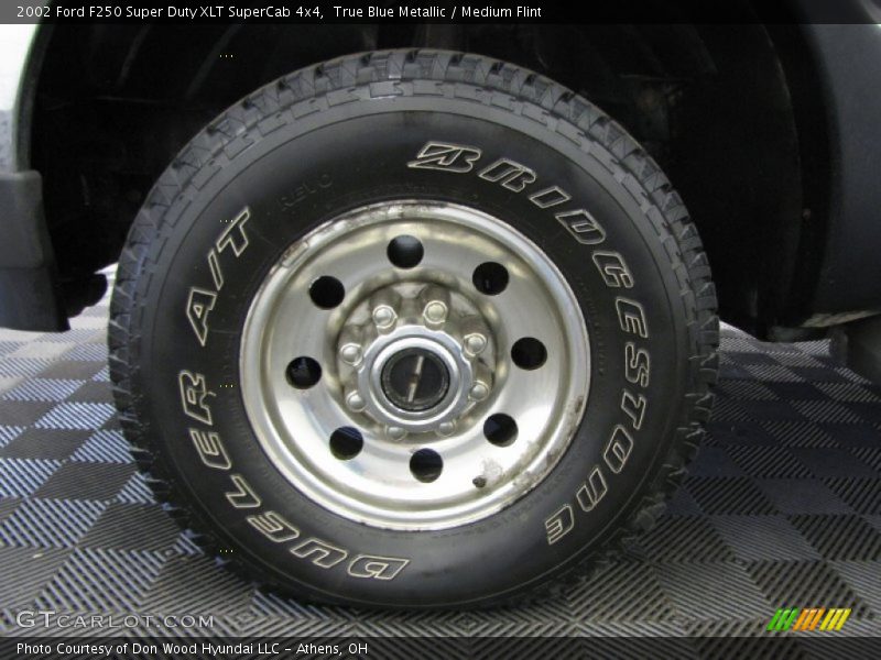 True Blue Metallic / Medium Flint 2002 Ford F250 Super Duty XLT SuperCab 4x4