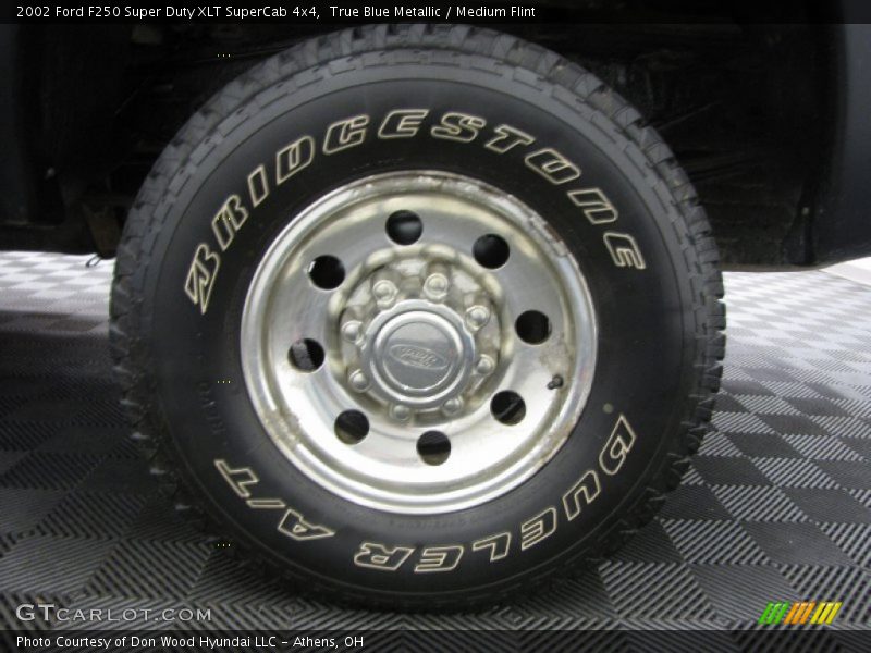 True Blue Metallic / Medium Flint 2002 Ford F250 Super Duty XLT SuperCab 4x4