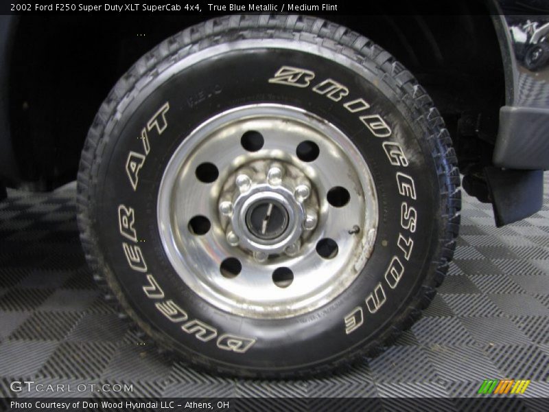 True Blue Metallic / Medium Flint 2002 Ford F250 Super Duty XLT SuperCab 4x4