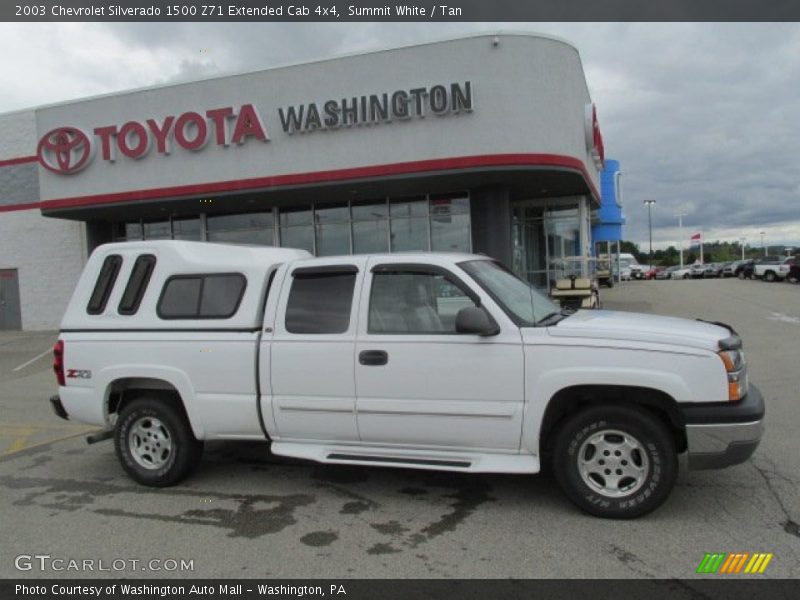 Summit White / Tan 2003 Chevrolet Silverado 1500 Z71 Extended Cab 4x4