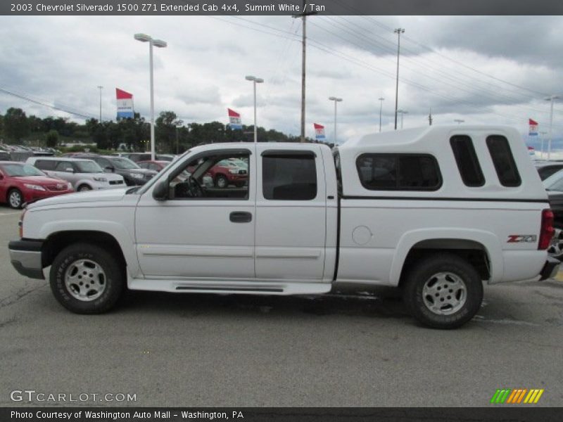 Summit White / Tan 2003 Chevrolet Silverado 1500 Z71 Extended Cab 4x4