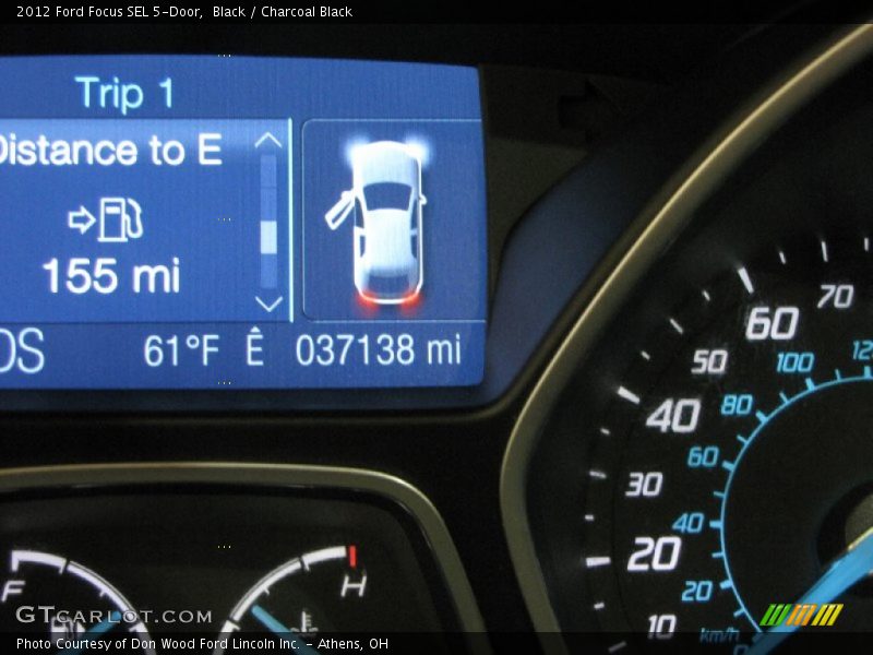 Black / Charcoal Black 2012 Ford Focus SEL 5-Door
