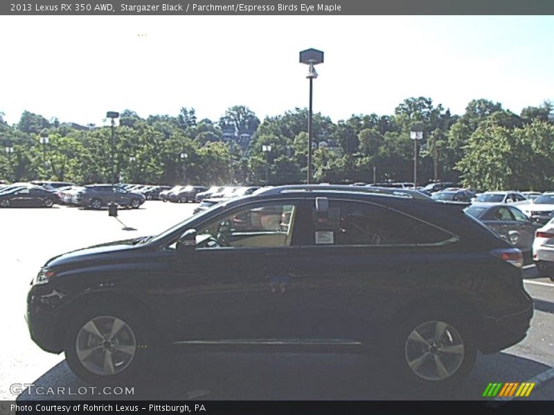 Stargazer Black / Parchment/Espresso Birds Eye Maple 2013 Lexus RX 350 AWD