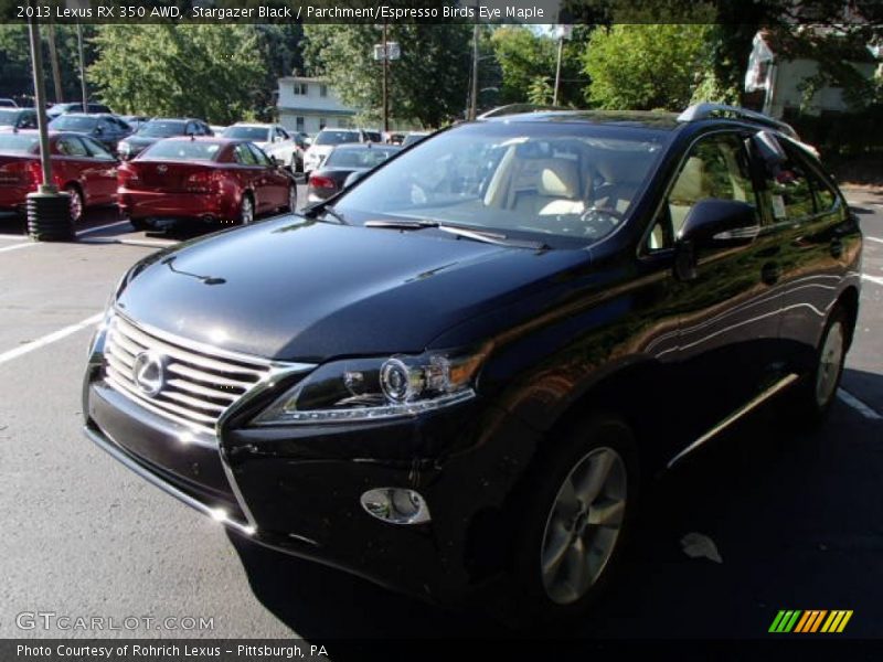 Stargazer Black / Parchment/Espresso Birds Eye Maple 2013 Lexus RX 350 AWD