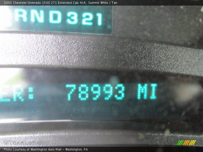 Summit White / Tan 2003 Chevrolet Silverado 1500 Z71 Extended Cab 4x4