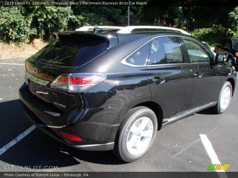 Stargazer Black / Parchment/Espresso Birds Eye Maple 2013 Lexus RX 350 AWD