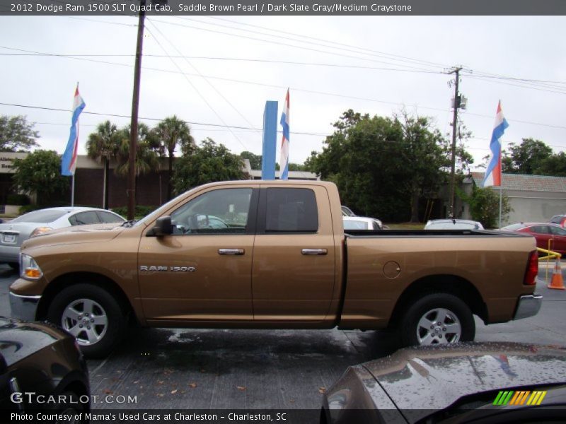 Saddle Brown Pearl / Dark Slate Gray/Medium Graystone 2012 Dodge Ram 1500 SLT Quad Cab