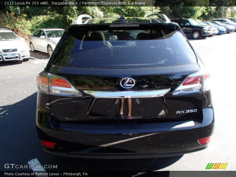 Stargazer Black / Parchment/Espresso Birds Eye Maple 2013 Lexus RX 350 AWD