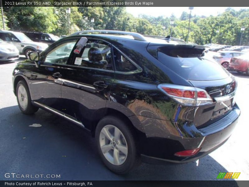 Stargazer Black / Parchment/Espresso Birds Eye Maple 2013 Lexus RX 350 AWD