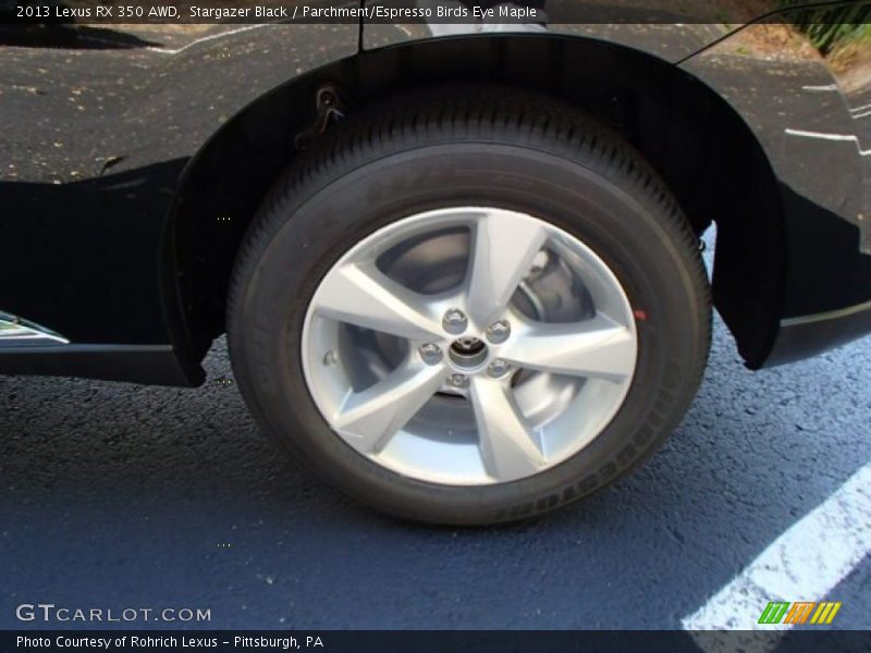 Stargazer Black / Parchment/Espresso Birds Eye Maple 2013 Lexus RX 350 AWD