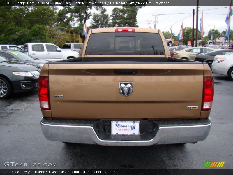 Saddle Brown Pearl / Dark Slate Gray/Medium Graystone 2012 Dodge Ram 1500 SLT Quad Cab