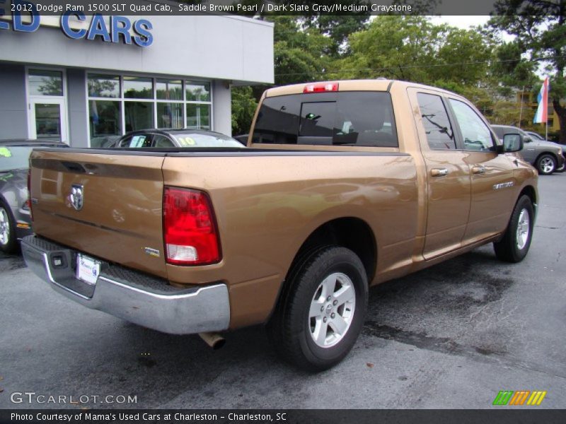 Saddle Brown Pearl / Dark Slate Gray/Medium Graystone 2012 Dodge Ram 1500 SLT Quad Cab