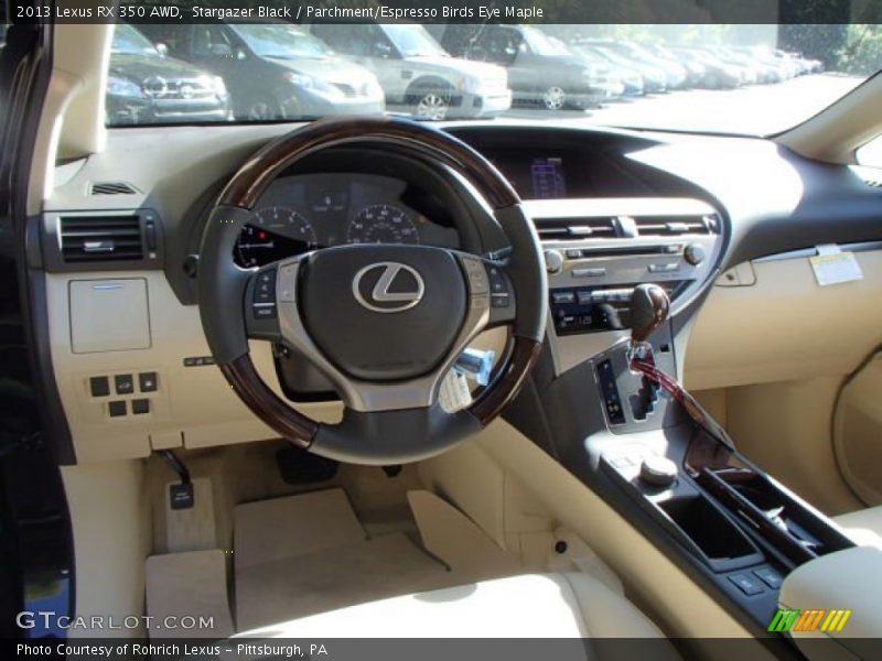 Stargazer Black / Parchment/Espresso Birds Eye Maple 2013 Lexus RX 350 AWD