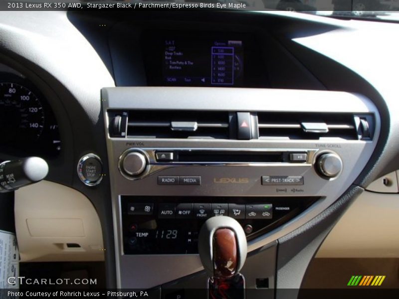 Stargazer Black / Parchment/Espresso Birds Eye Maple 2013 Lexus RX 350 AWD