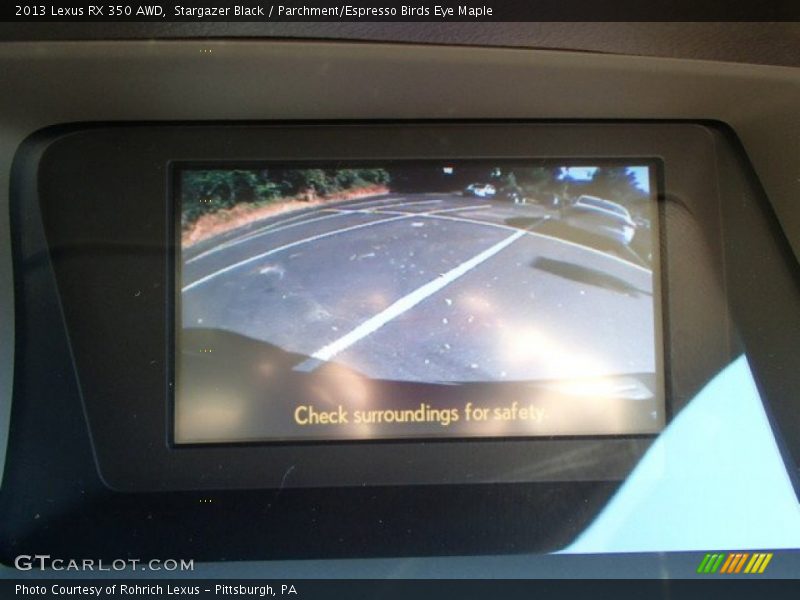 Stargazer Black / Parchment/Espresso Birds Eye Maple 2013 Lexus RX 350 AWD