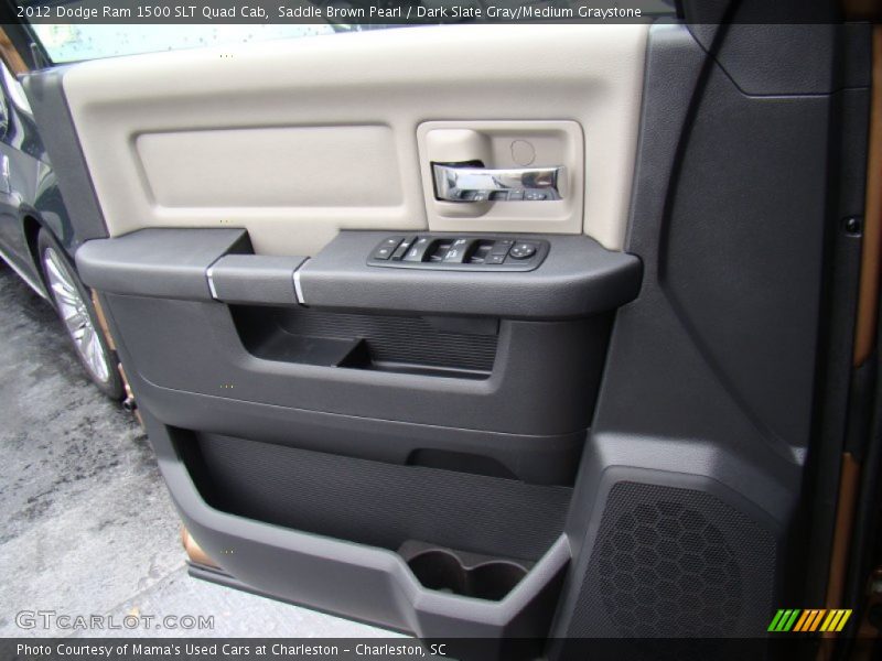 Saddle Brown Pearl / Dark Slate Gray/Medium Graystone 2012 Dodge Ram 1500 SLT Quad Cab