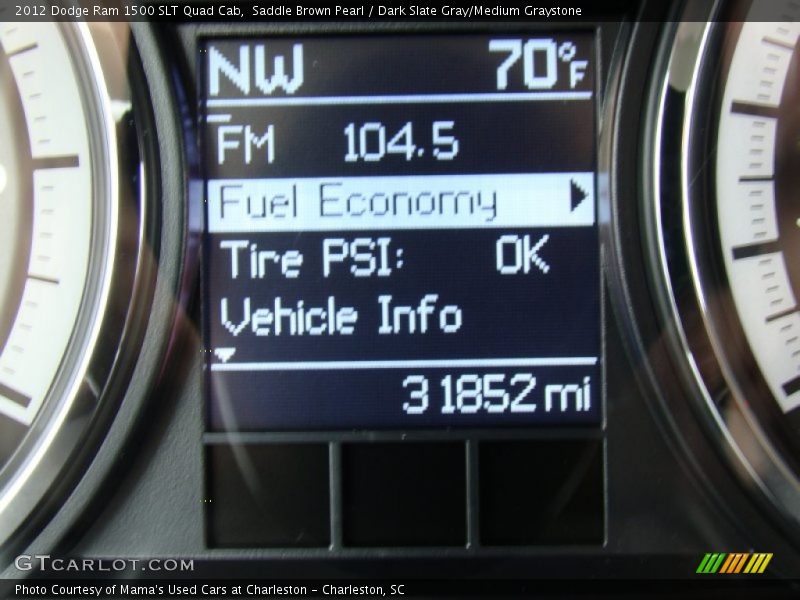 Saddle Brown Pearl / Dark Slate Gray/Medium Graystone 2012 Dodge Ram 1500 SLT Quad Cab