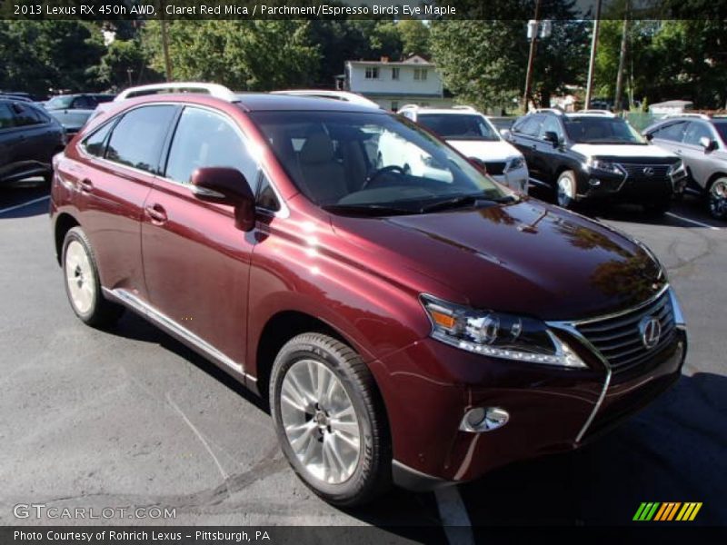Claret Red Mica / Parchment/Espresso Birds Eye Maple 2013 Lexus RX 450h AWD