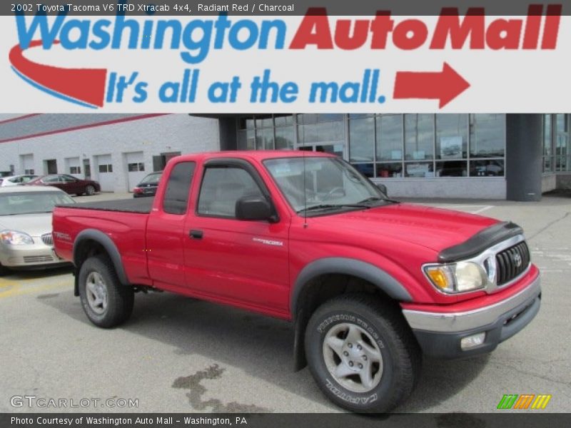 Radiant Red / Charcoal 2002 Toyota Tacoma V6 TRD Xtracab 4x4