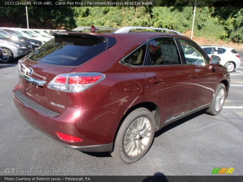 Claret Red Mica / Parchment/Espresso Birds Eye Maple 2013 Lexus RX 450h AWD
