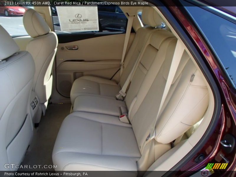 Claret Red Mica / Parchment/Espresso Birds Eye Maple 2013 Lexus RX 450h AWD