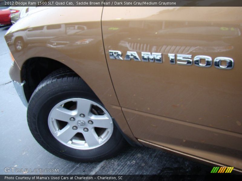 Saddle Brown Pearl / Dark Slate Gray/Medium Graystone 2012 Dodge Ram 1500 SLT Quad Cab