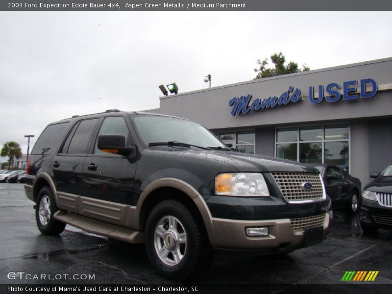 Aspen Green Metallic / Medium Parchment 2003 Ford Expedition Eddie Bauer 4x4