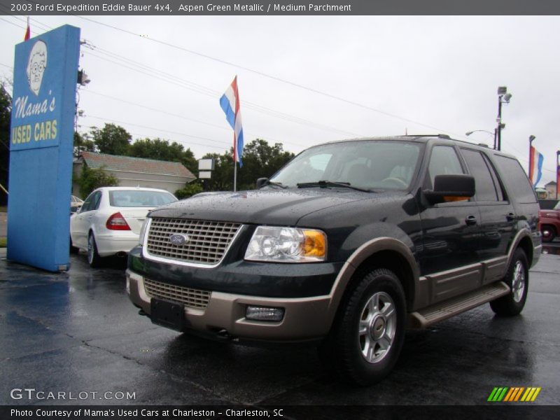 Aspen Green Metallic / Medium Parchment 2003 Ford Expedition Eddie Bauer 4x4