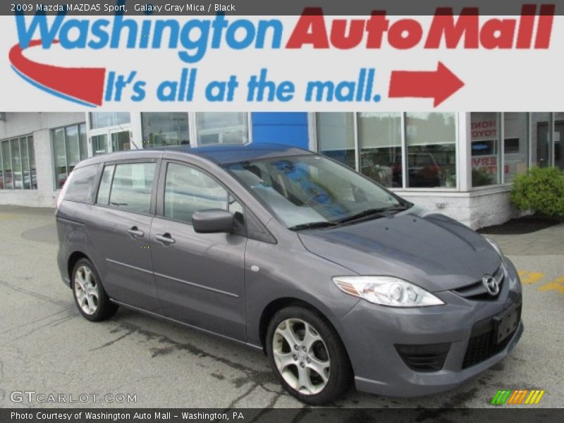 Galaxy Gray Mica / Black 2009 Mazda MAZDA5 Sport