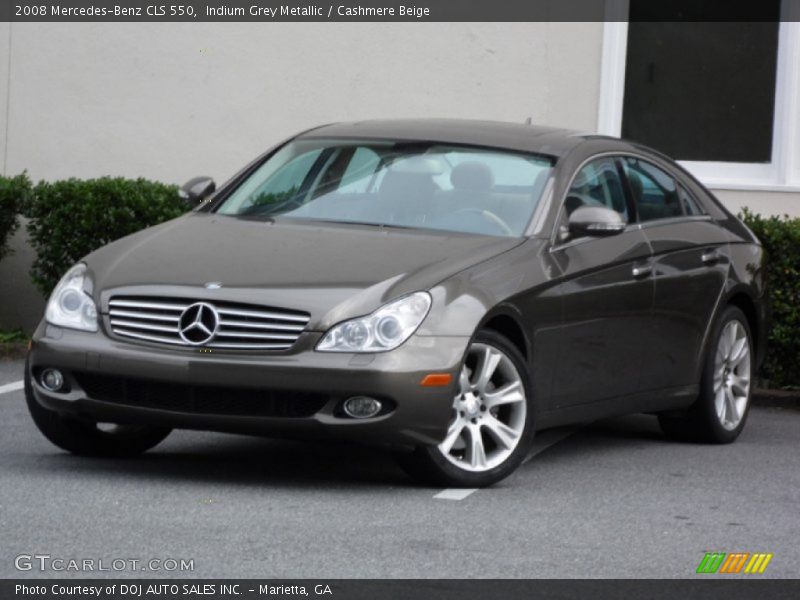 Indium Grey Metallic / Cashmere Beige 2008 Mercedes-Benz CLS 550
