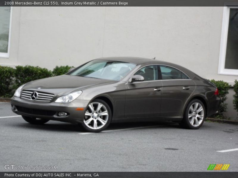 Indium Grey Metallic / Cashmere Beige 2008 Mercedes-Benz CLS 550