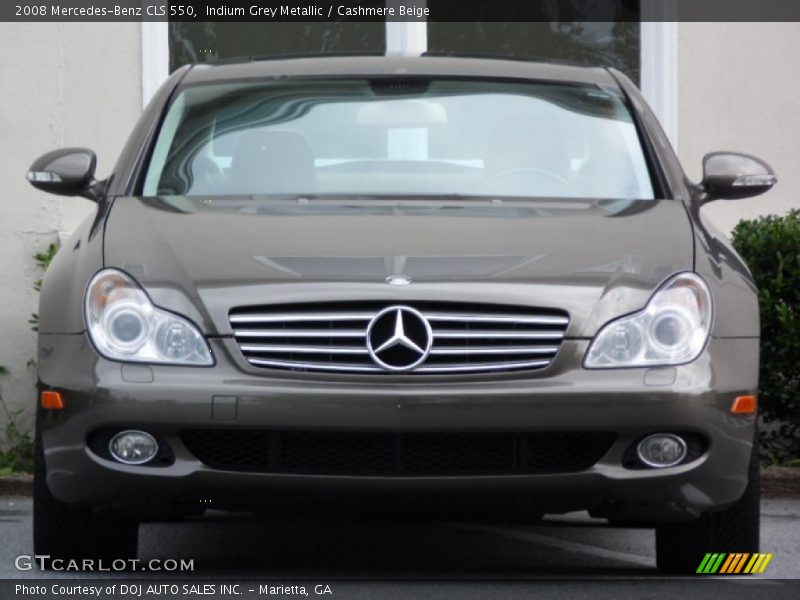 Indium Grey Metallic / Cashmere Beige 2008 Mercedes-Benz CLS 550