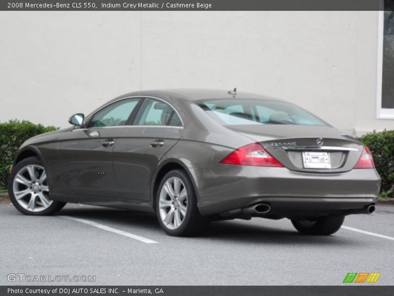 Indium Grey Metallic / Cashmere Beige 2008 Mercedes-Benz CLS 550