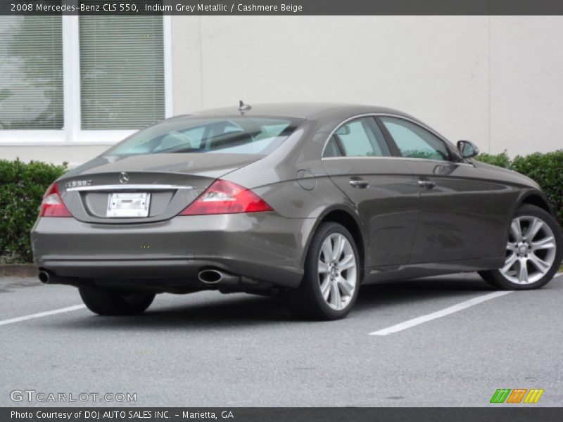 Indium Grey Metallic / Cashmere Beige 2008 Mercedes-Benz CLS 550