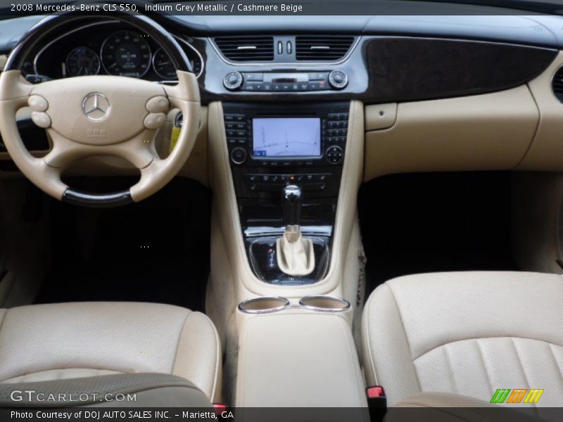 Indium Grey Metallic / Cashmere Beige 2008 Mercedes-Benz CLS 550