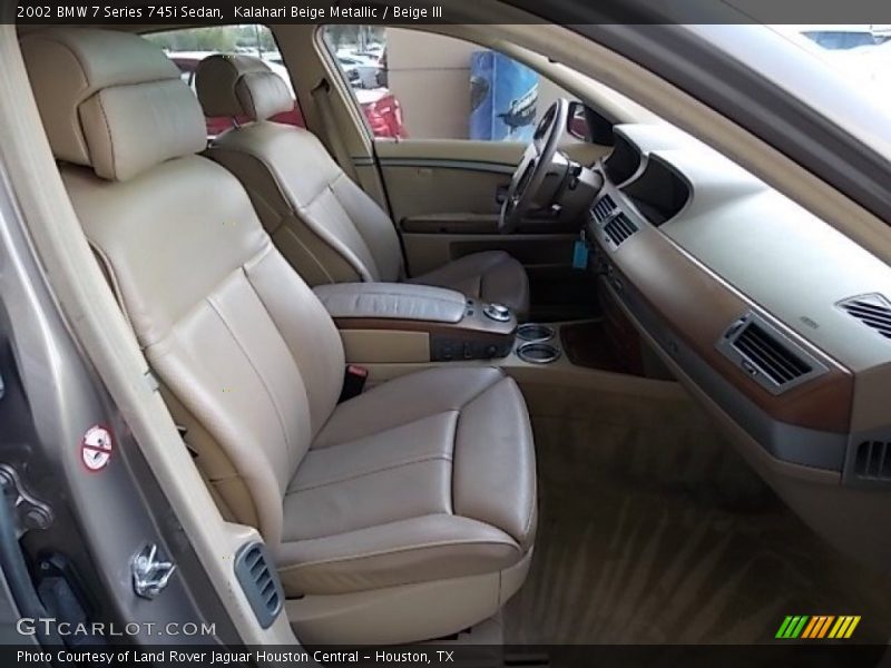 Kalahari Beige Metallic / Beige III 2002 BMW 7 Series 745i Sedan