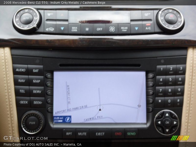 Indium Grey Metallic / Cashmere Beige 2008 Mercedes-Benz CLS 550