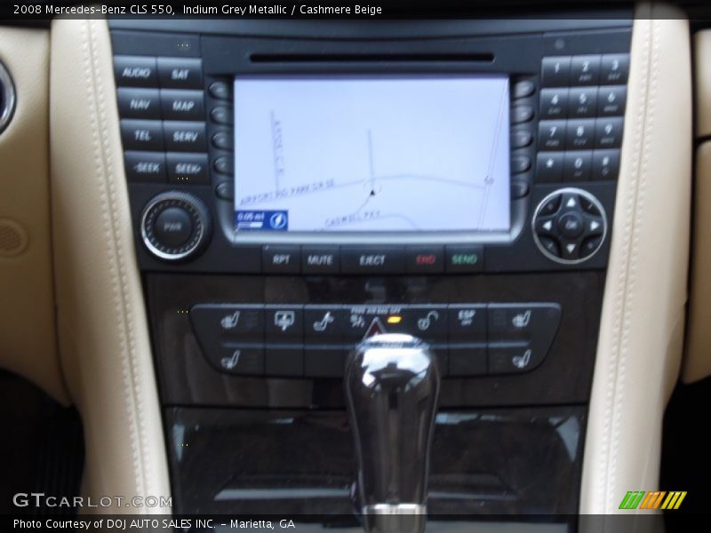 Indium Grey Metallic / Cashmere Beige 2008 Mercedes-Benz CLS 550