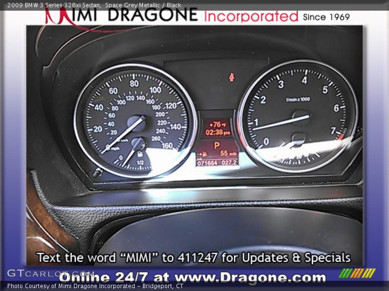 Space Grey Metallic / Black 2009 BMW 3 Series 328xi Sedan