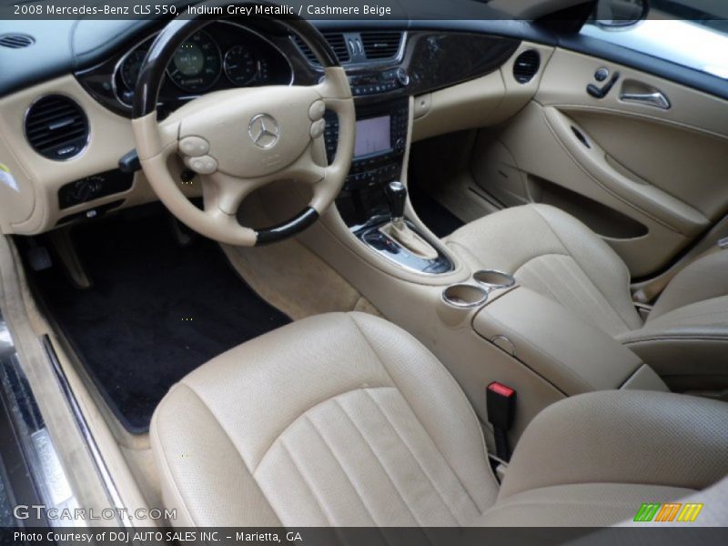 Indium Grey Metallic / Cashmere Beige 2008 Mercedes-Benz CLS 550