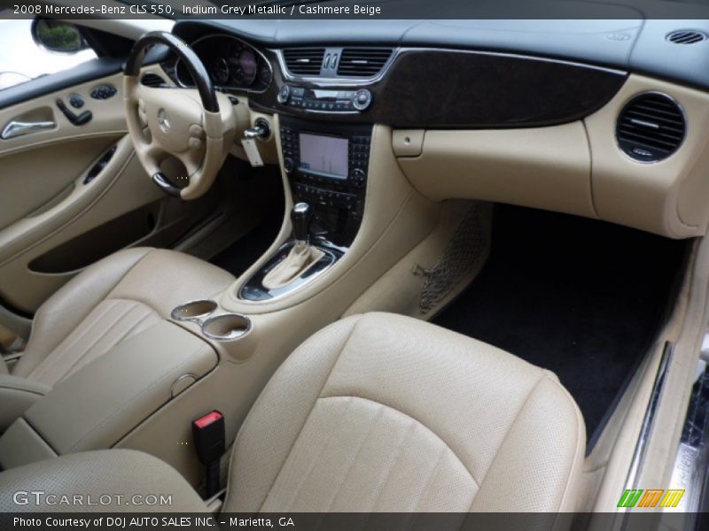 Indium Grey Metallic / Cashmere Beige 2008 Mercedes-Benz CLS 550