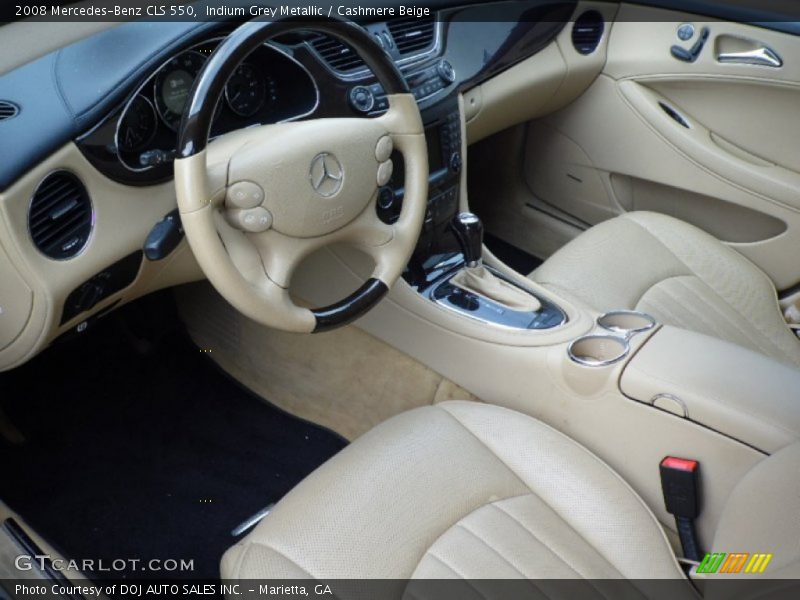 Indium Grey Metallic / Cashmere Beige 2008 Mercedes-Benz CLS 550