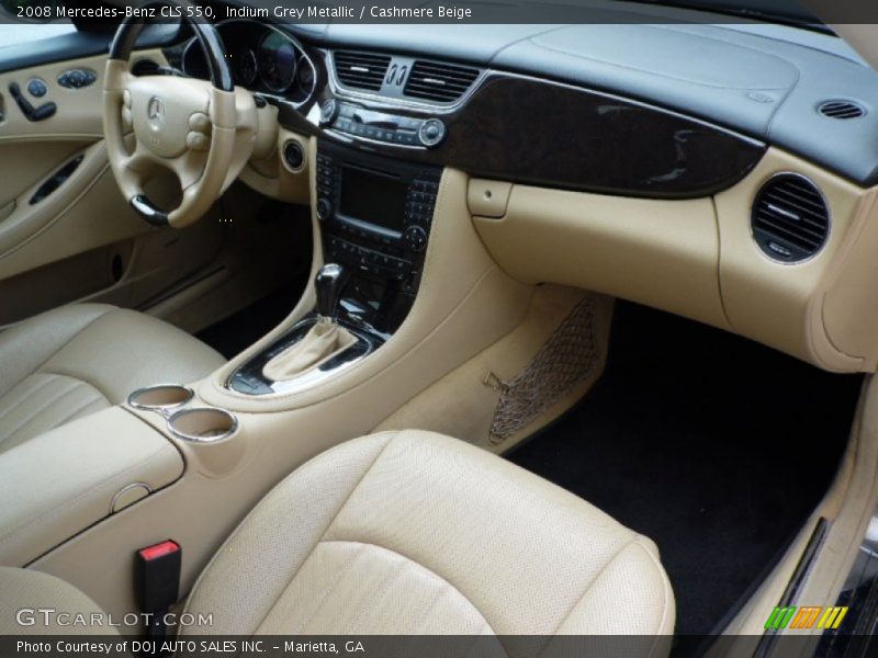 Indium Grey Metallic / Cashmere Beige 2008 Mercedes-Benz CLS 550