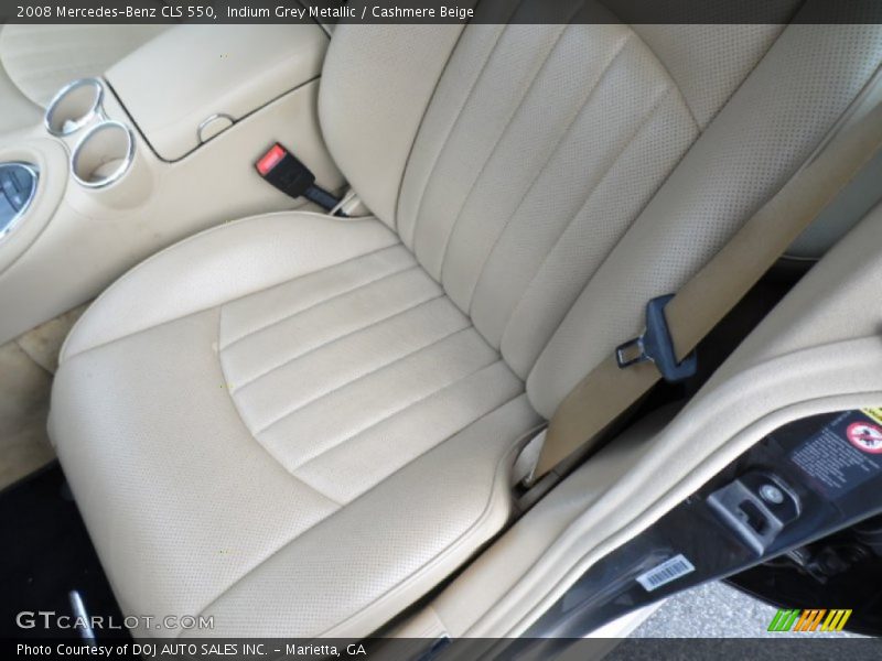 Indium Grey Metallic / Cashmere Beige 2008 Mercedes-Benz CLS 550
